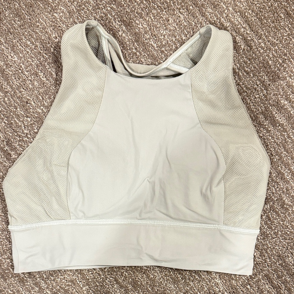 Lululemon High-Neck Sports Bra - soft mint color